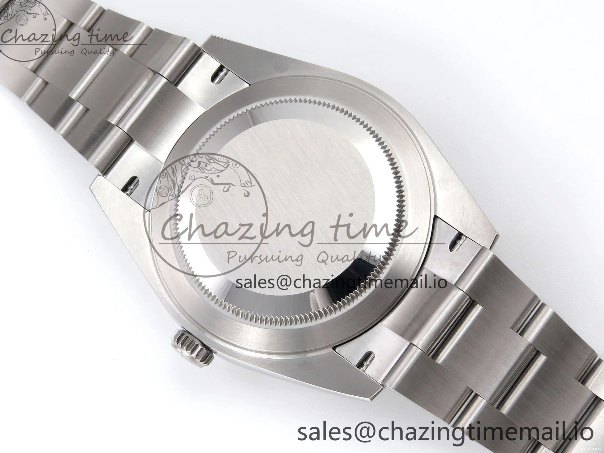 0509 GoodFit DateJust 41 126334 EWEF Best Edition Gray Dial Green Roman on Oyster Bracelet A 1054